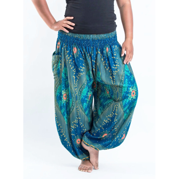 Yoga-Harembroek XL Eye turquoise